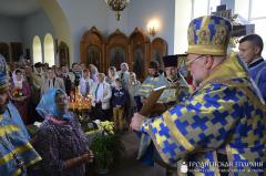 В день Успения Пресвятой Богородицы архиепископ Артемий совершил литургию в храме агрогородка Коптевка