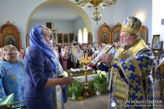 В день Успения Пресвятой Богородицы архиепископ Артемий совершил литургию в храме агрогородка Коптевка