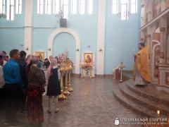 Молебен на начало нового учебного года в храме агрогородка Обухово