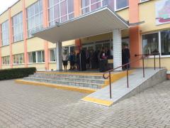 Священник посетил линейку в Берестовицком лицее