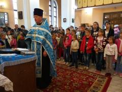 Первое занятие в воскресной школе храма иконы Божией Матери «Всех скорбящих Радость» города Мосты