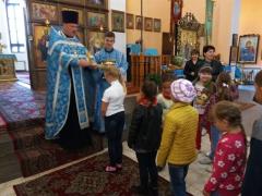Первое занятие в воскресной школе храма иконы Божией Матери «Всех скорбящих Радость» города Мосты
