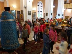 Первое занятие в воскресной школе храма иконы Божией Матери «Всех скорбящих Радость» города Мосты