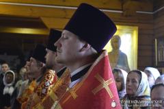 В день памяти преподобномученика Афанасия Брестского архиепископ Артемий совершил литургию в малом храме прихода микрорайона Зарица