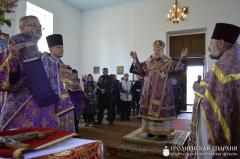 В день Воздвижения Креста Господня архиепископ Артемий посетил приход деревни Головачи