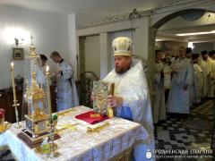 Архиепископ Артемий совершил чин освящения нижнего храма прихода Усекновения главы Иоанна Предтечи города Гродно