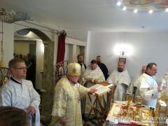 Архиепископ Артемий совершил чин освящения нижнего храма прихода Усекновения главы Иоанна Предтечи города Гродно