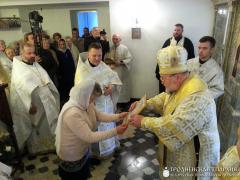 Архиепископ Артемий совершил чин освящения нижнего храма прихода Усекновения главы Иоанна Предтечи города Гродно