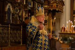 Накануне праздника Покрова Богородицы архиепископ Артемий возглавил всенощное бдение в кафедральном соборе Гродно