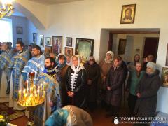 Соборное богослужение в храме Покрова Пресвятой Богородицы города Волковыска