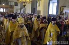 Архиепископ Артемий совершил литургию в агрогородке Вертелишки в сослужении председателя Синодального отдела по делам молодежи