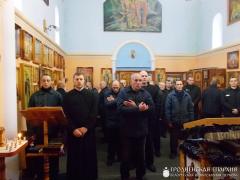 В храме преподобного Серафима Саровского при исправительной колонии №11 г. Волковыска была совершена Божественная литургия