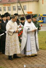 Священник освятил знамя Гродненского областного кадетского училища