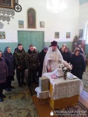 Благочинный Берестовицкого округа поздравил воинов-пограничников с днем небесного покровителя