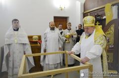 Архиепископ Артемий совершил чин освящения храма в честь великомученика Георгия Победоносца деревни Гущицы