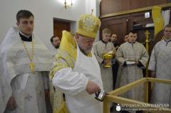 Архиепископ Артемий совершил чин освящения храма в честь великомученика Георгия Победоносца деревни Гущицы