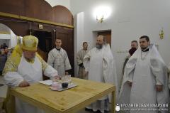 Архиепископ Артемий совершил чин освящения храма в честь великомученика Георгия Победоносца деревни Гущицы