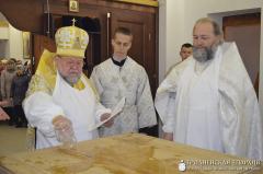 Архиепископ Артемий совершил чин освящения храма в честь великомученика Георгия Победоносца деревни Гущицы