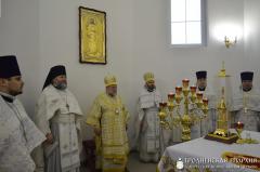 Архиепископ Артемий совершил чин освящения храма в честь великомученика Георгия Победоносца деревни Гущицы