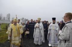 Архиепископ Артемий совершил чин освящения храма в честь великомученика Георгия Победоносца деревни Гущицы
