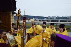 Соборное богослужение в день освящения храма в честь Собора Всех Белорусских Святых