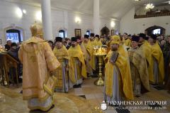 В день памяти святителя Николая архиепископ Артемий совершил литургию и хиротонию в домовой церкви Архиерейского Подворья