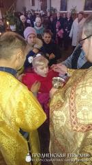 В храме поселка Зельва прошла первая исповедь начальных групп воскресной школы