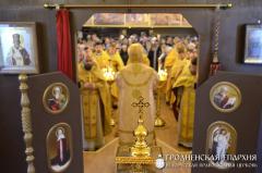 Архиепископ Артемий совершил литургию в малом храме прихода святителя Спиридона города Гродно