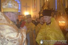 Архиепископ Артемий совершил литургию в храме блаженной Ксении Петербургской города Гродно