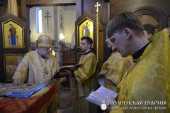 Архиепископ Артемий совершил литургию в храме блаженной Ксении Петербургской города Гродно