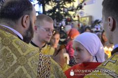 Архиепископ Артемий совершил литургию в храме блаженной Ксении Петербургской города Гродно