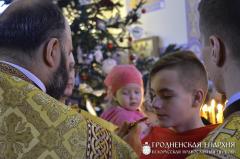 Архиепископ Артемий совершил литургию в храме блаженной Ксении Петербургской города Гродно