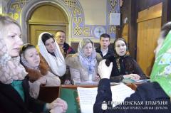 Архиепископ Артемий совершил литургию в храме блаженной Ксении Петербургской города Гродно