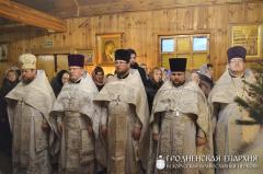 Архиепископ Артемий совершил литургию в часовне прихода Рождества Христова города Гродно