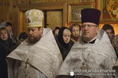 Архиепископ Артемий совершил литургию в часовне прихода Рождества Христова города Гродно