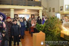 В Введенском храме Волковыска совершили литургию для особых детей