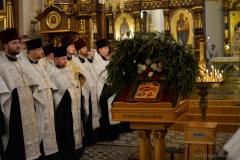 Архиепископ Артемий совершил великую вечерню в кафедральном соборе города Гродно