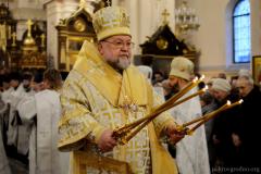 Архиепископ Артемий совершил великую вечерню в кафедральном соборе города Гродно