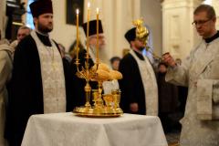 В канун праздника Крещения Господня архиепископ Артемий совершил всенощное бдение в кафедральном соборе города Гродно