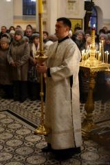 В канун праздника Крещения Господня архиепископ Артемий совершил всенощное бдение в кафедральном соборе города Гродно