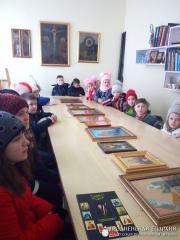 Воспитанники воскресной школы прихода агрогородка Обухово посетили детскую иконописную студию