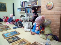 Воспитанники воскресной школы прихода агрогородка Обухово посетили детскую иконописную студию