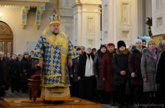 В праздник Сретения Господня архиепископ Артемий возглавил литургию в Покровском соборе