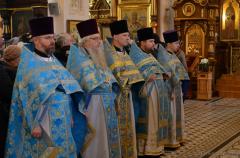 В праздник Сретения Господня архиепископ Артемий возглавил литургию в Покровском соборе