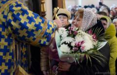 В праздник Сретения Господня архиепископ Артемий возглавил литургию в Покровском соборе