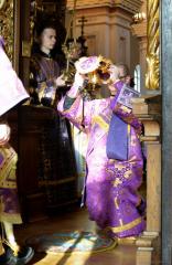 В Неделю Торжества Православия архиепископ Артемий возглавил литургию в Покровском соборе