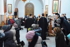 Высокопреосвященнейший Артемий возглавил чтение Великого канона в храме в честь Собора Всех Белорусских Святых