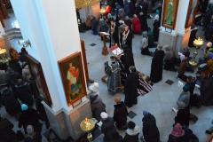 Высокопреосвященнейший Артемий возглавил чтение Великого канона в храме в честь Собора Всех Белорусских Святых