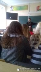 Беседа о наркомании с учениками школы №2 Волковыска