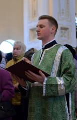 В канун праздника Входа Господня в Иерусалим архиепископ Артемий совершил всенощное бдение в кафедральном соборе Гродно